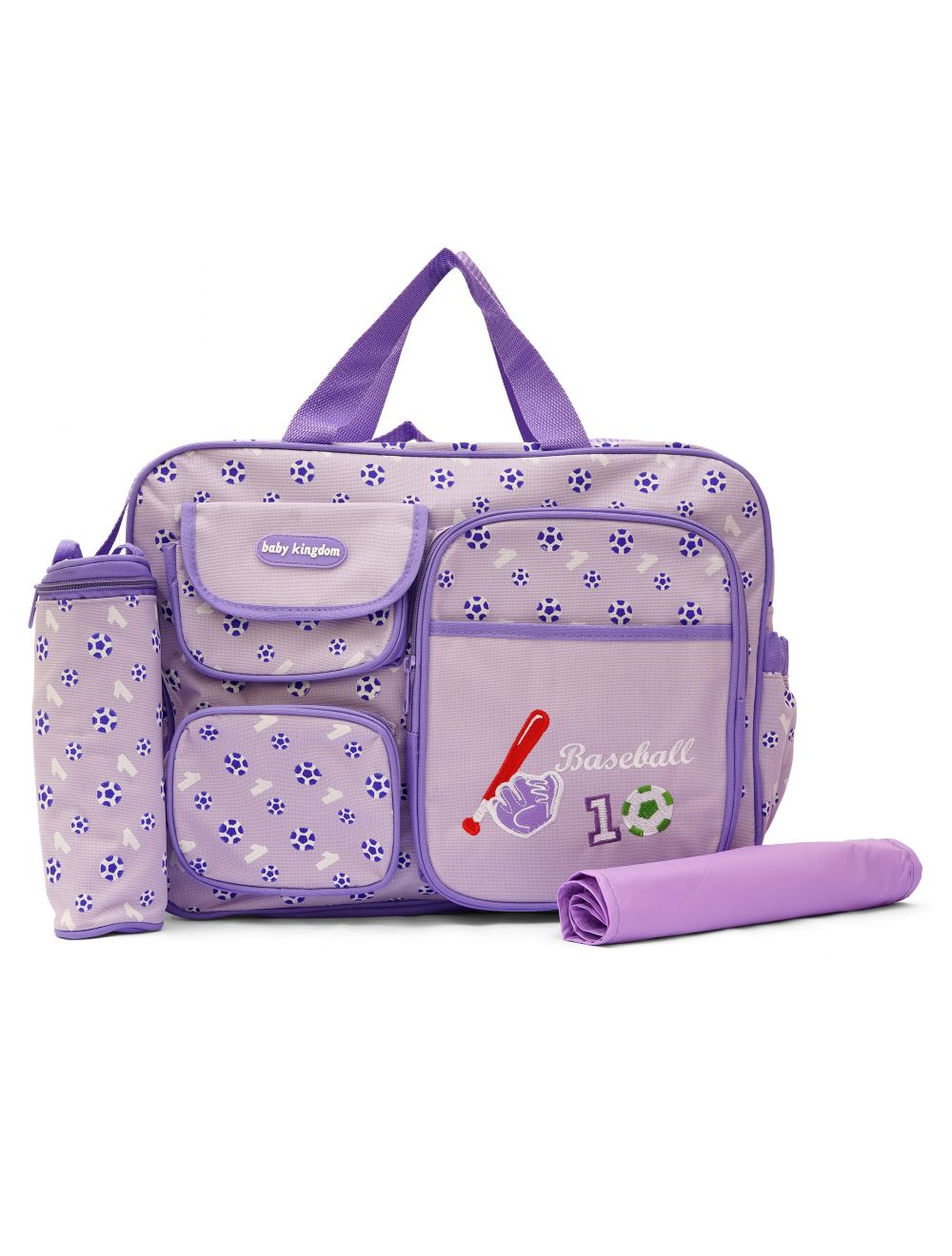 Little Sparks Diaper Bag Baby Kingdom Purple